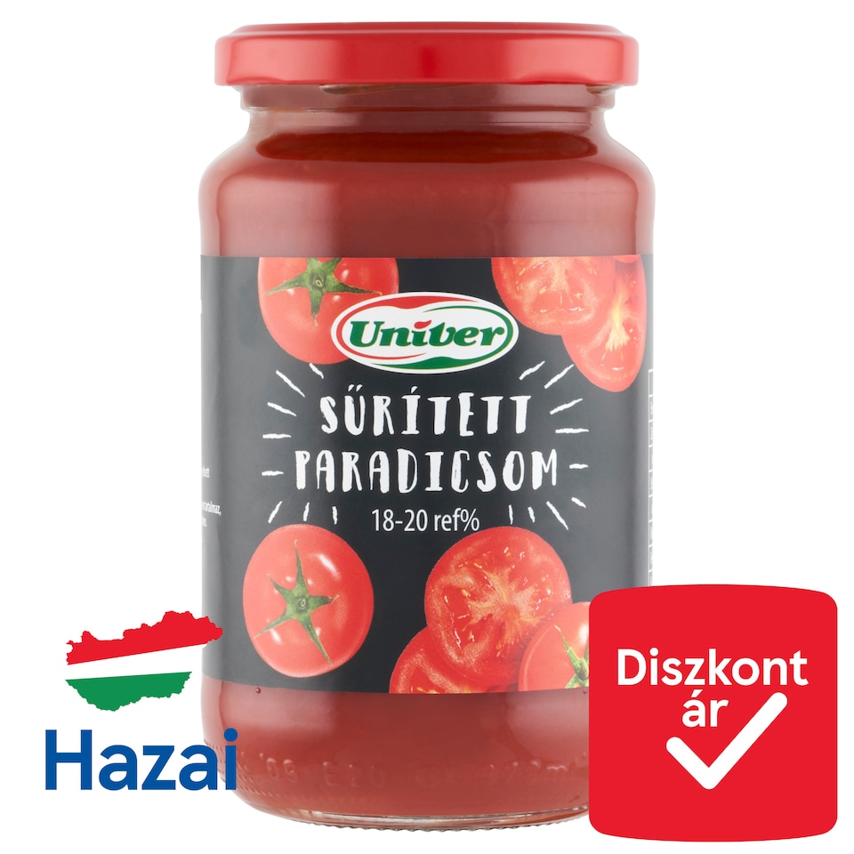 Univer sűrített paradicsom 18-20 ref% 360 g  1. kép