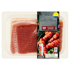 Tesco Finest Chestnut Smoked Bacon 16 Rashers 240G