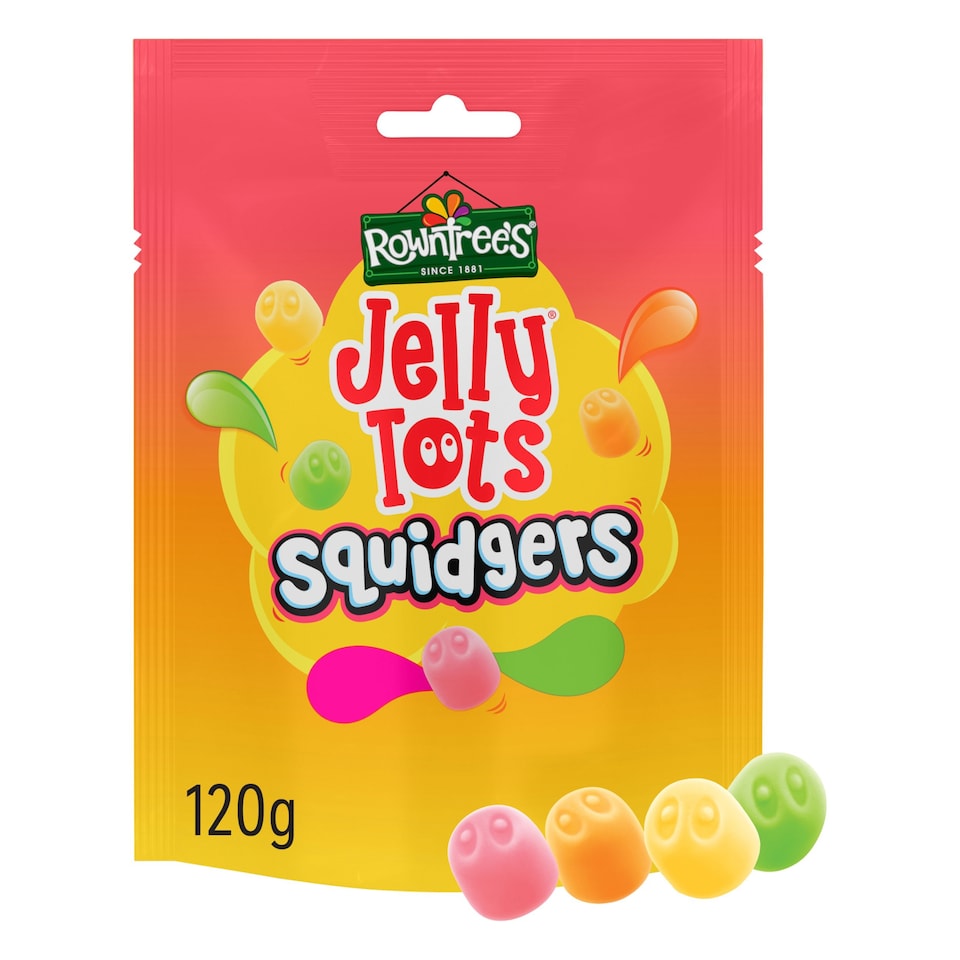 Rowntree’s Jelly Tots Squidgers Sweets Sharing Bags 120g