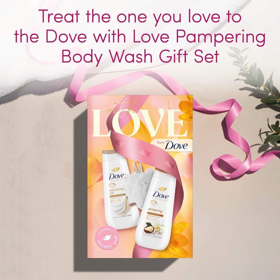 image 1 of Dove with Love Pampering Bodywash Gift Set