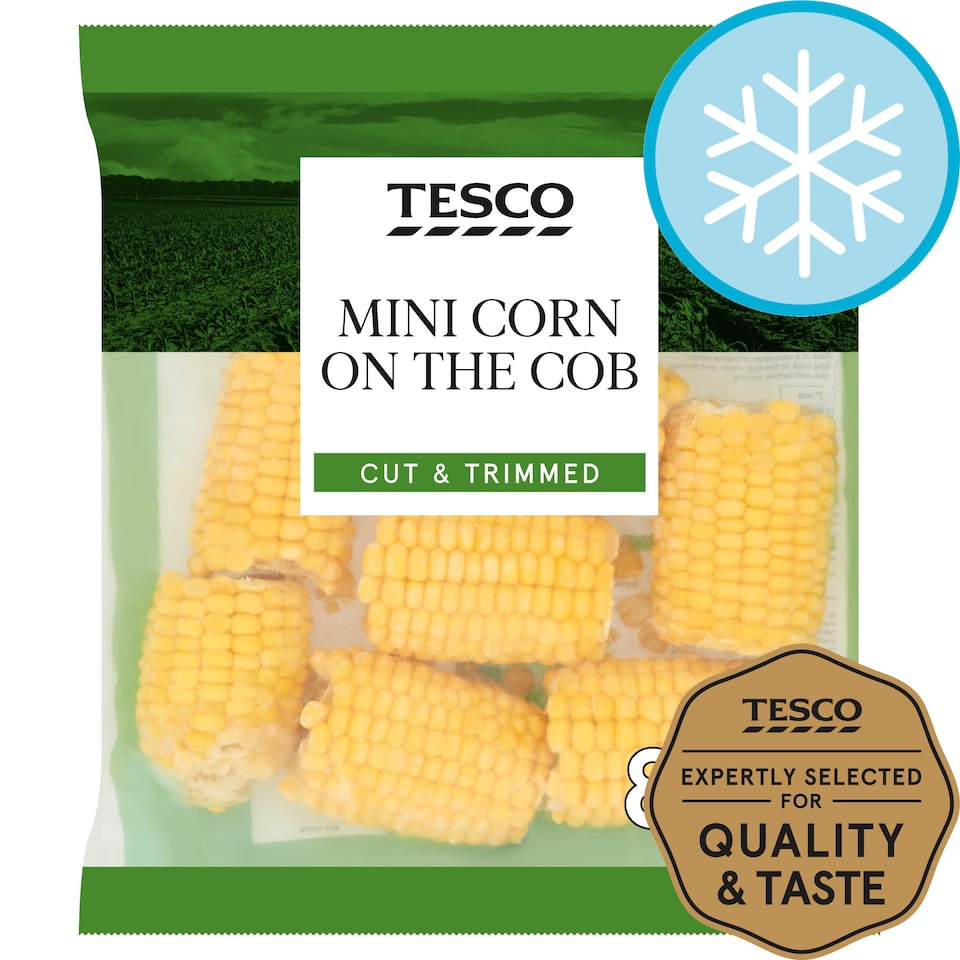 Tesco Mini Corn On The Cob 875G