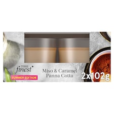 Tesco Finest 2 Miso & Caramel Panna Cotta 204g