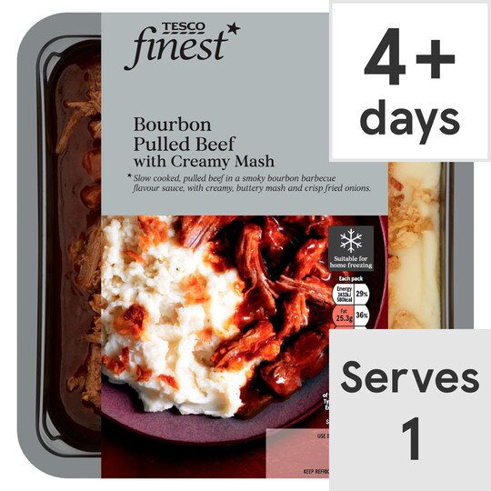Tesco Finest Pulled Beef & Creamy Cheese Mash 450G Tesco Groceries