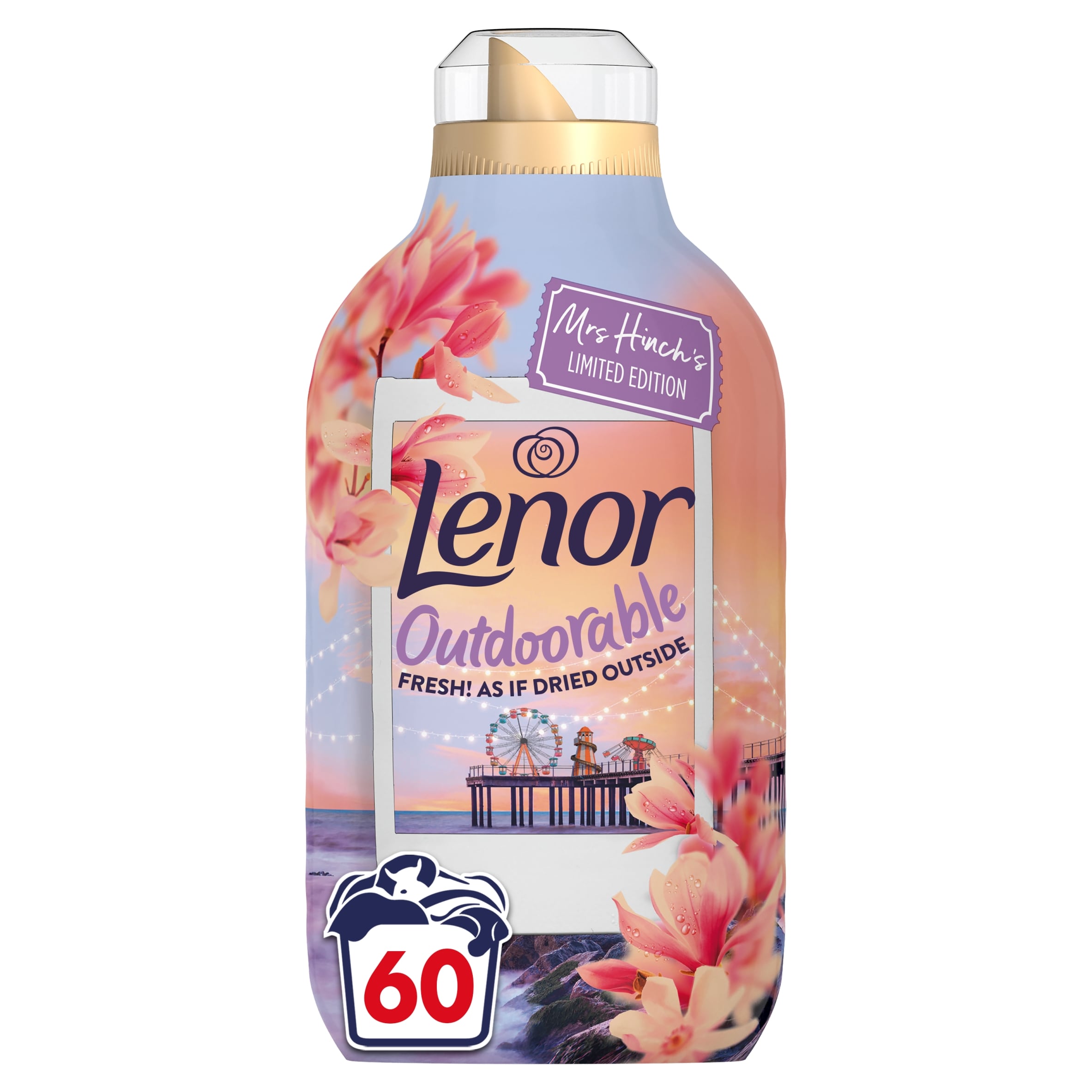 Lenor Outdoorable Fabric Conditioner Mrs Hinch's Limited edition Midsummer Memories Sunset Blossom 60 Washes 840ml