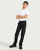 image 3 of F&F School Boys 3-Pack Slim Fit Short Sleeved Shirts in White