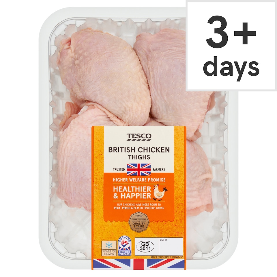 Tesco British Chicken Thighs 600G (C)