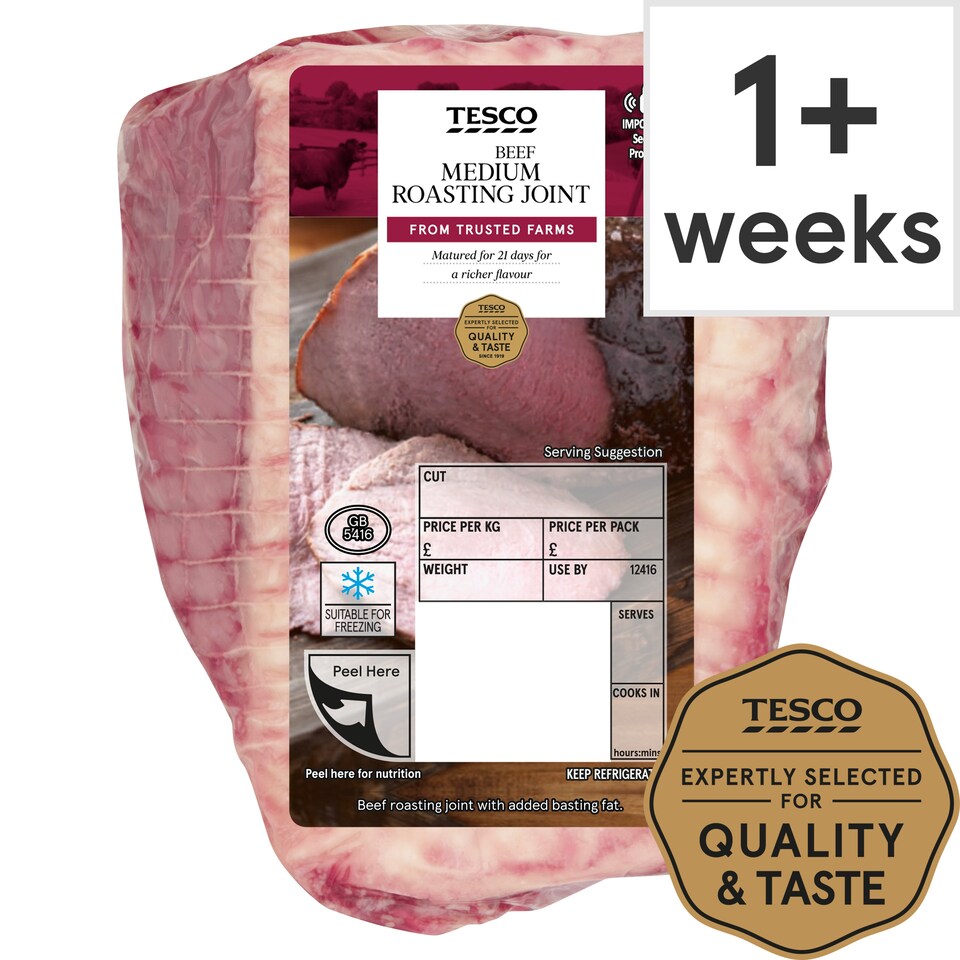 Tesco British Beef Medium Roasting Joint