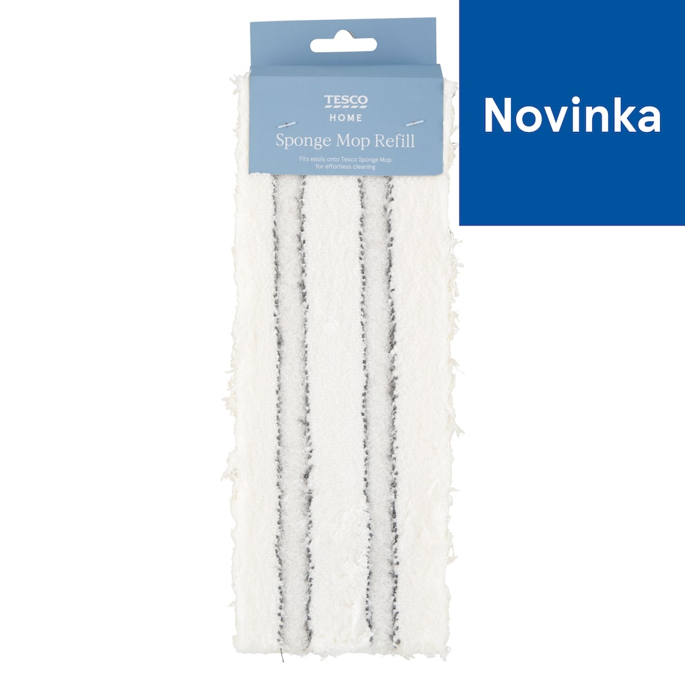 Tesco Home Blue Grey Sponge Mop Refill
