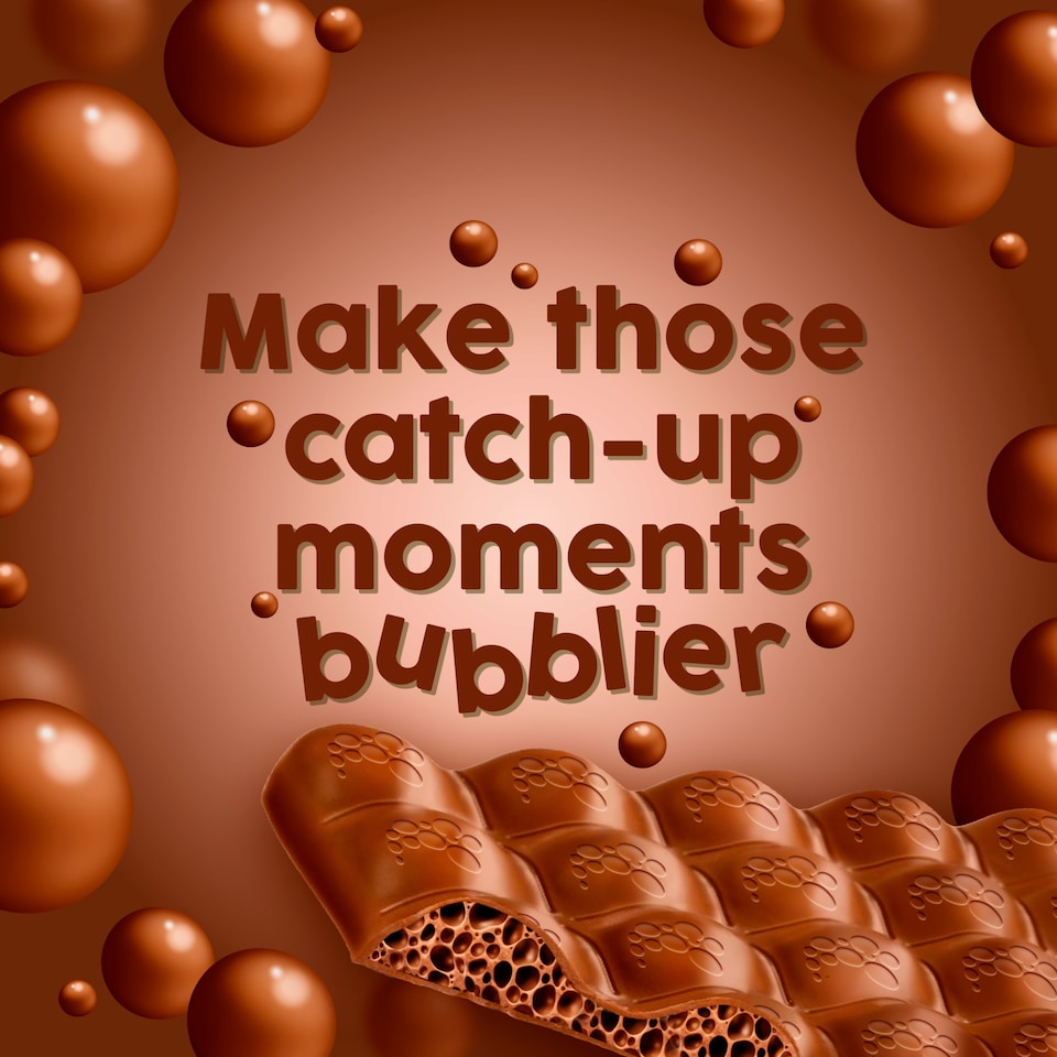 image 1 of Aero Milk Chocolate Hazelnut Flavour Bubbles Bar 90g
