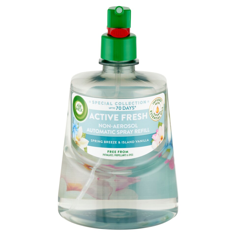 Air Wick Active Fresh Tavaszi szellő és vanília utántöltő 228 ml