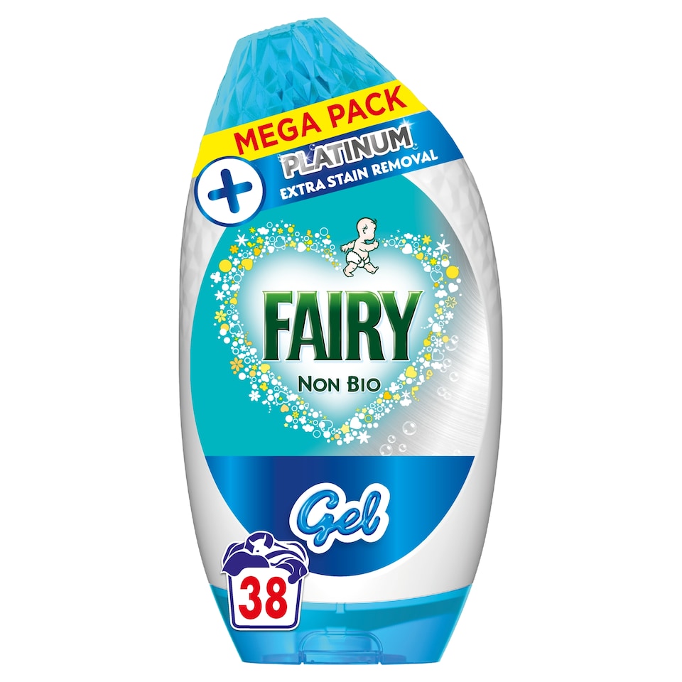 image 1 of Fairy Non Bio Platinum Washing Gel 38 Washes 1254ML