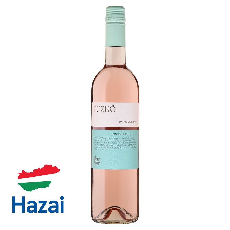 Tűzkő Pannon Kékfrankos Rosé Dry Rose Wine 13% 750 ml