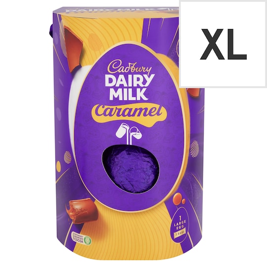 Cadbury Dairy Milk Caramel Easter Egg 286G Tesco Groceries
