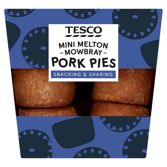 Tesco Mini Melton Mowbray Pork Pies 200G Tesco Groceries