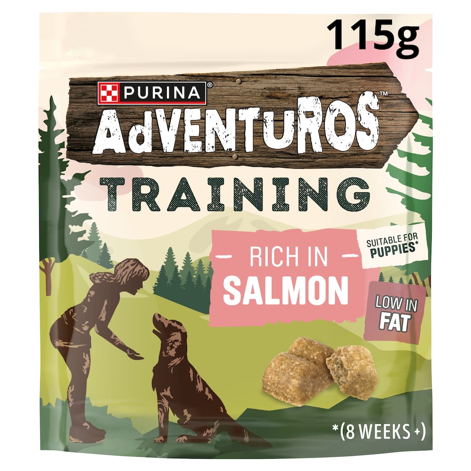 image 1 of Adventuros Salmon Training Dog Treats 115g