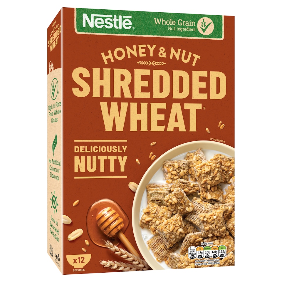 image 1 of Nestle Shredded Wheat Cereal - Honey & Nut 500g