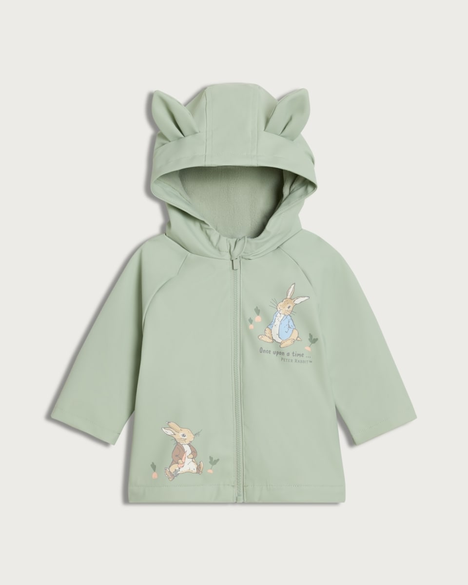 Peter Rabbit Hooded Zip Up Jacket in Green