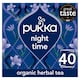 image 1 of Pukka Organic Night Time Herbal Tea With Chamomile 40 Sleep Tea Bags 40g