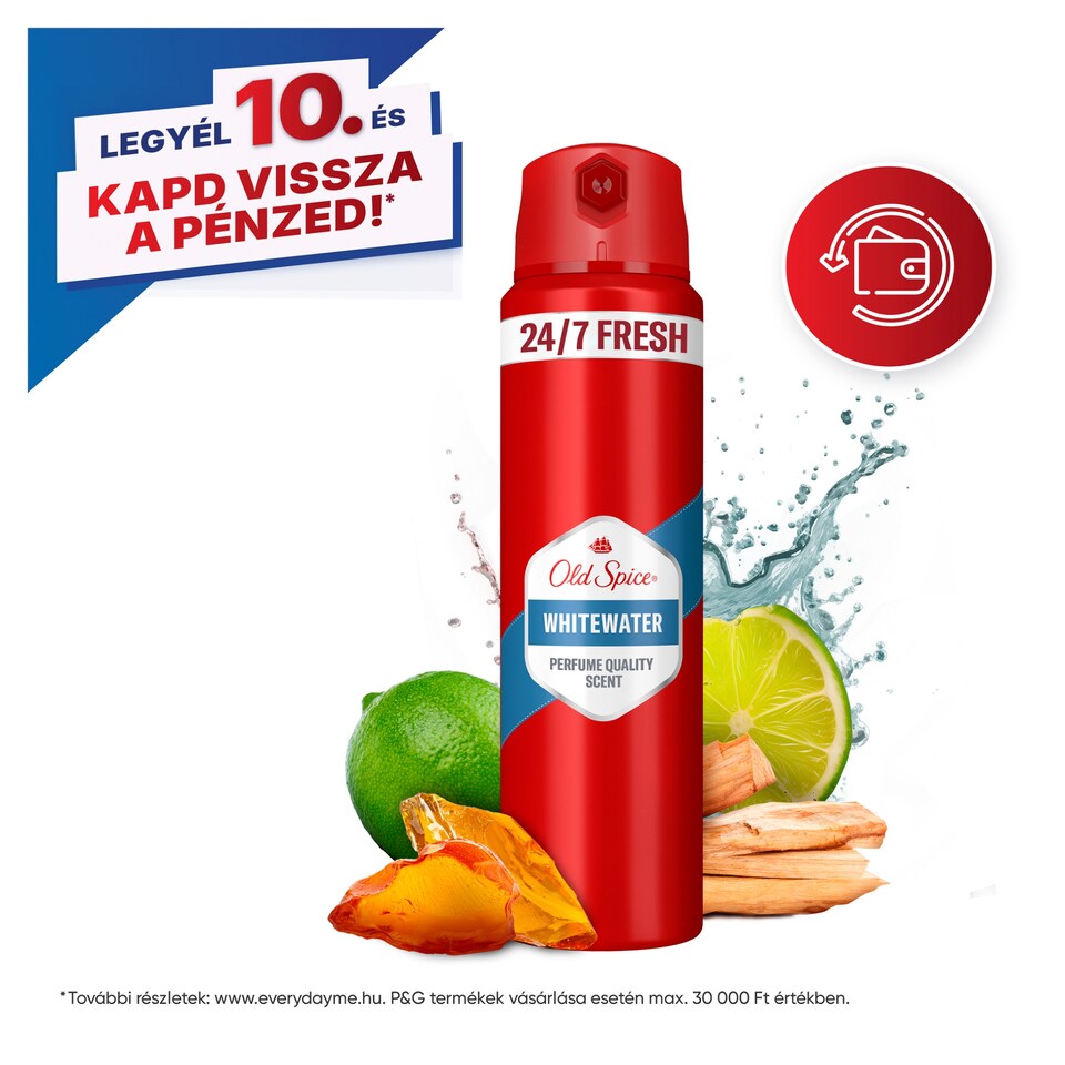 Old Spice Whitewater Deo Spray Férfiaknak, 200 ml  1. kép
