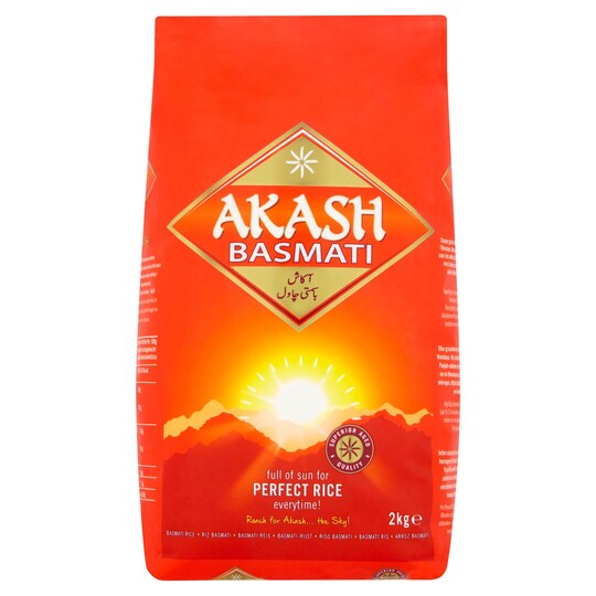 Akash Basmati Rice 2Kg Tesco Groceries