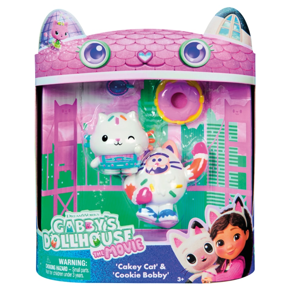 Gabby's Doll House The Movie Cakey Cat & Cookie Bobby Toy