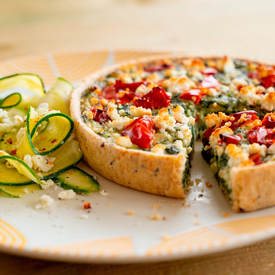 image 1 of Higgidy Spinach Feta Red Pepper Quiche 400G