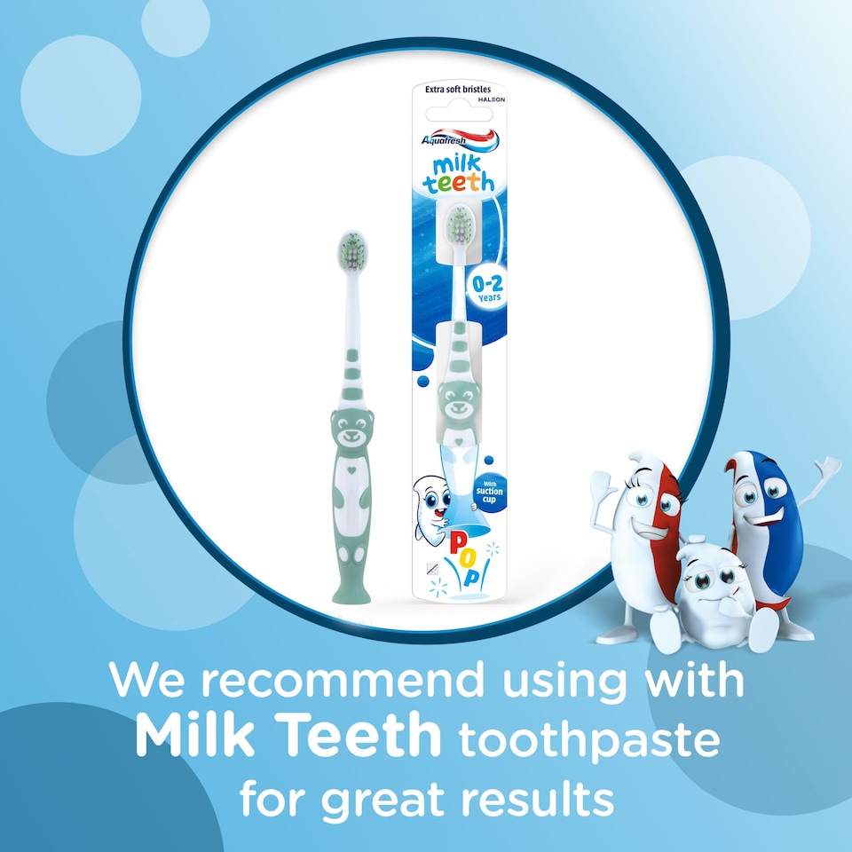 image 1 of Aquafresh Milk Teeth Toothbrush 0-2 Years