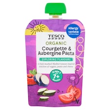 Tesco Courgette Aubergine & Red Pepper Pouch 130G
