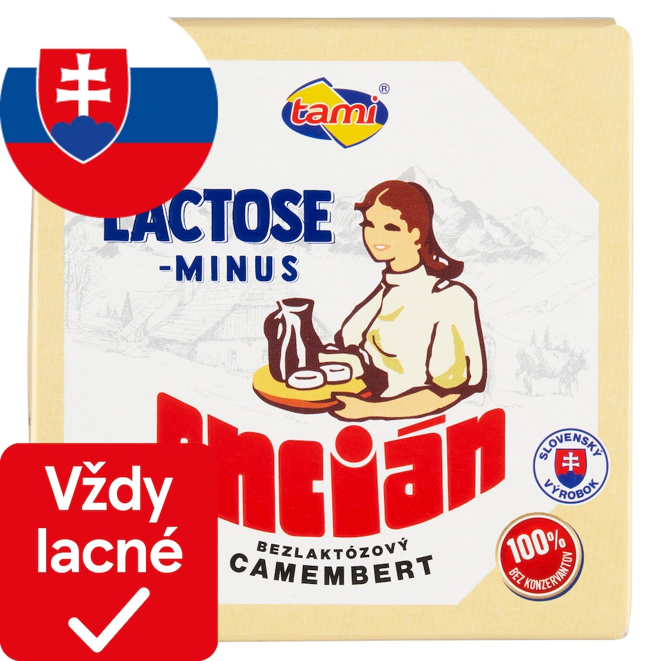obrázok 1 z Tami Lactose Minus Encián Camembert bezlaktózový 110 g