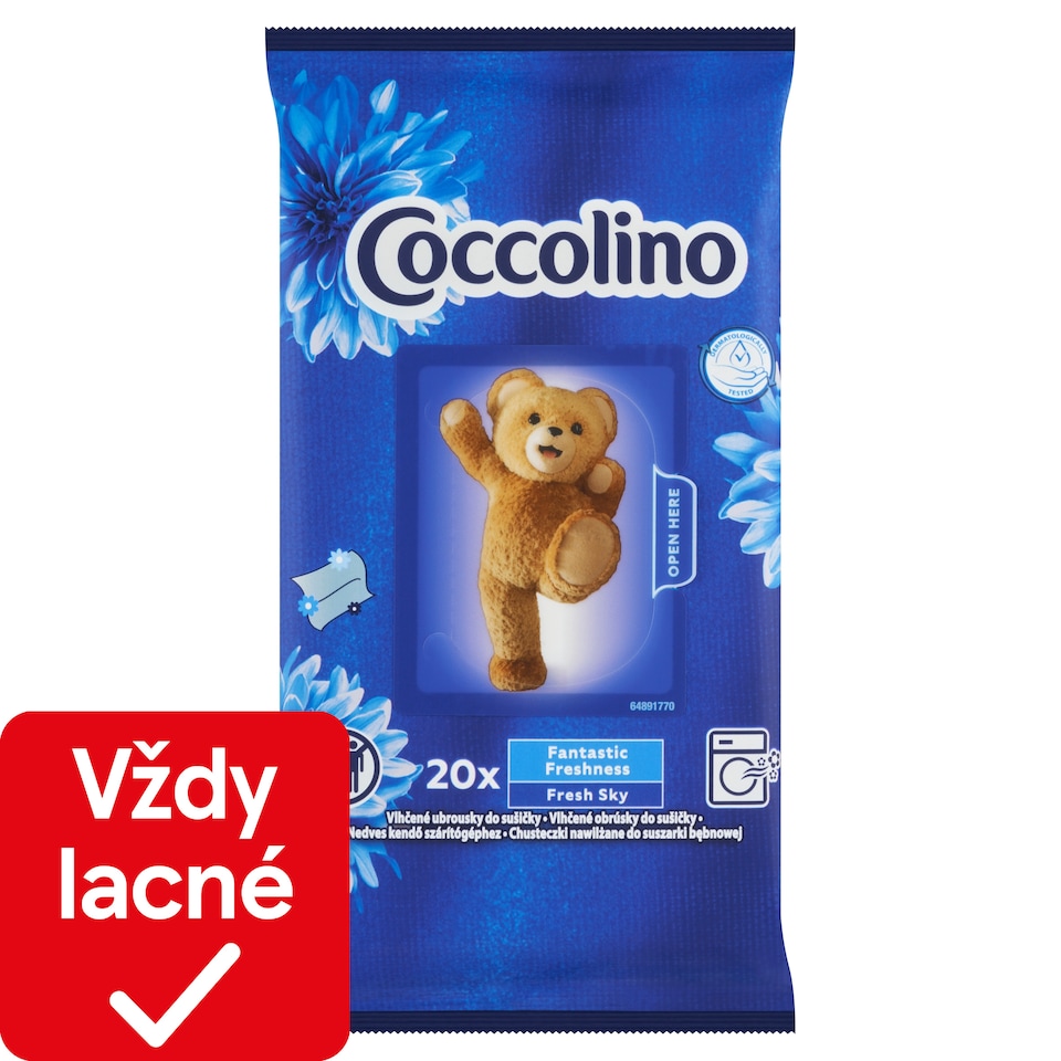 obrázok 1 z Coccolino vlhčené obrúsky do sušičky 20 ks