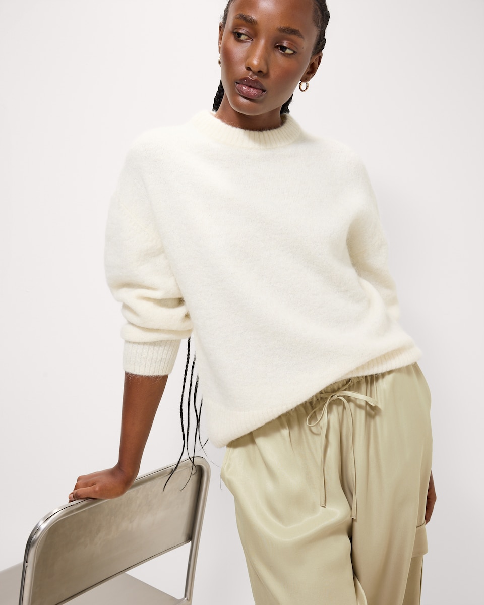 image 1 of F&F Cargo Wide Leg Trousers in Stone