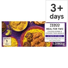 Tesco Chicken Korma & Chicken Tikka  1.096kg