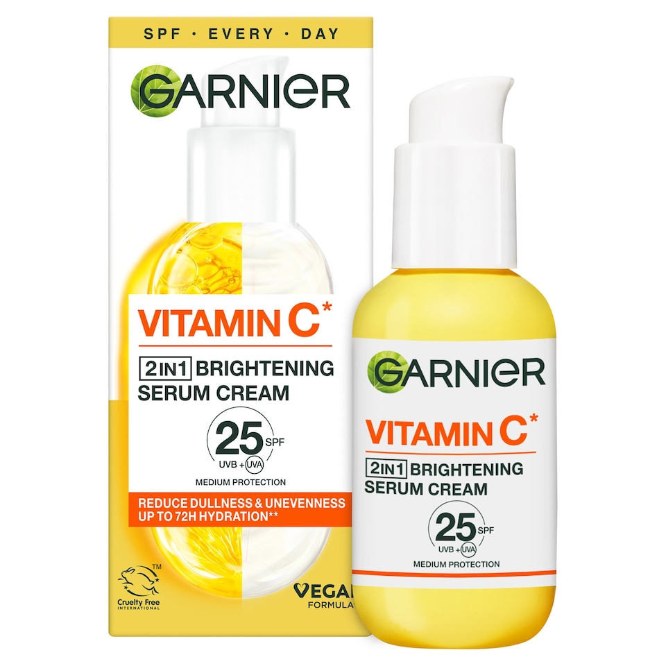 image 1 of Garnier Skin Active Vitamin C Brightening Serum Spf25 50Ml