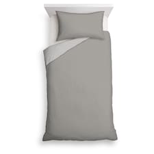 F&F Home Bedding Grey Brushed Duvet Set Single