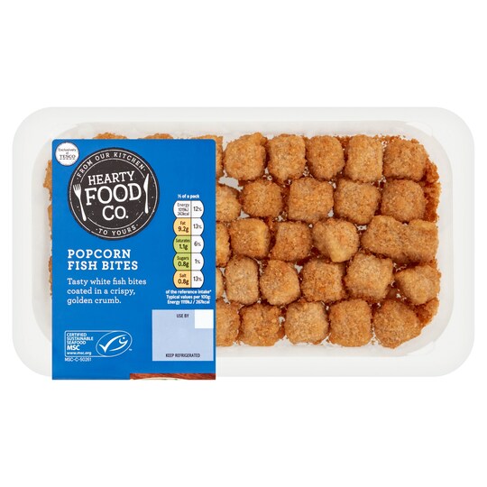 Hearty Food Co. Popcorn Fish Bites 200G Tesco Groceries