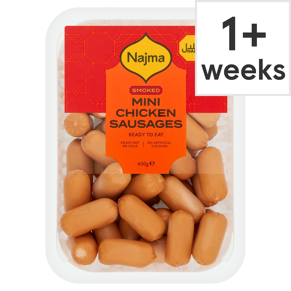 image 1 of Najma Halal Mini Chicken Sausages - Smoked 400g