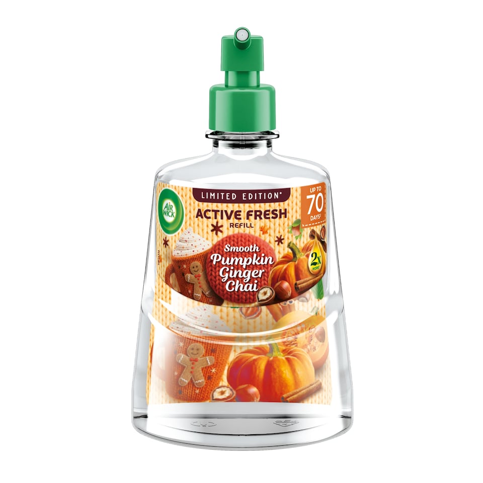 Air Wick Active Fresh limited Edition Smooth Pumpkin Ginger Chai Refill 228ml