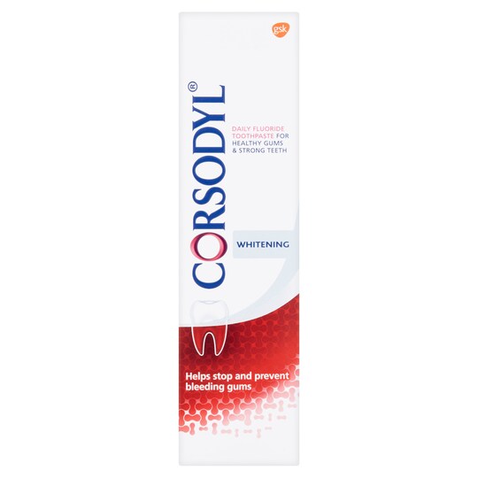 Corsodyl Paste Whitening Toothpaste 75Ml Tesco Groceries