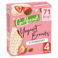 Go Ahead Strawberry Fruit Yogurt Breaks Snack Bars Multipack 4 x 35.5g