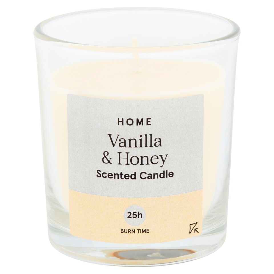 image 1 of Tesco Scented Candle Vanilla & Honey 95G