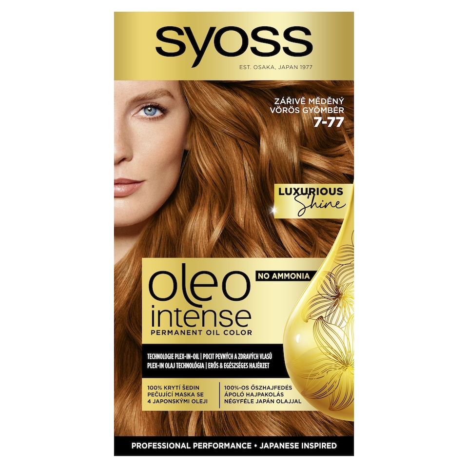 Obrázek 1 pro produkt Syoss Oleo Intense barva na vlasy Zářivě měděný 7-77