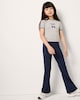 image 2 of F&F Active Girls ULTRAMOVE Flared Leggings in Navy