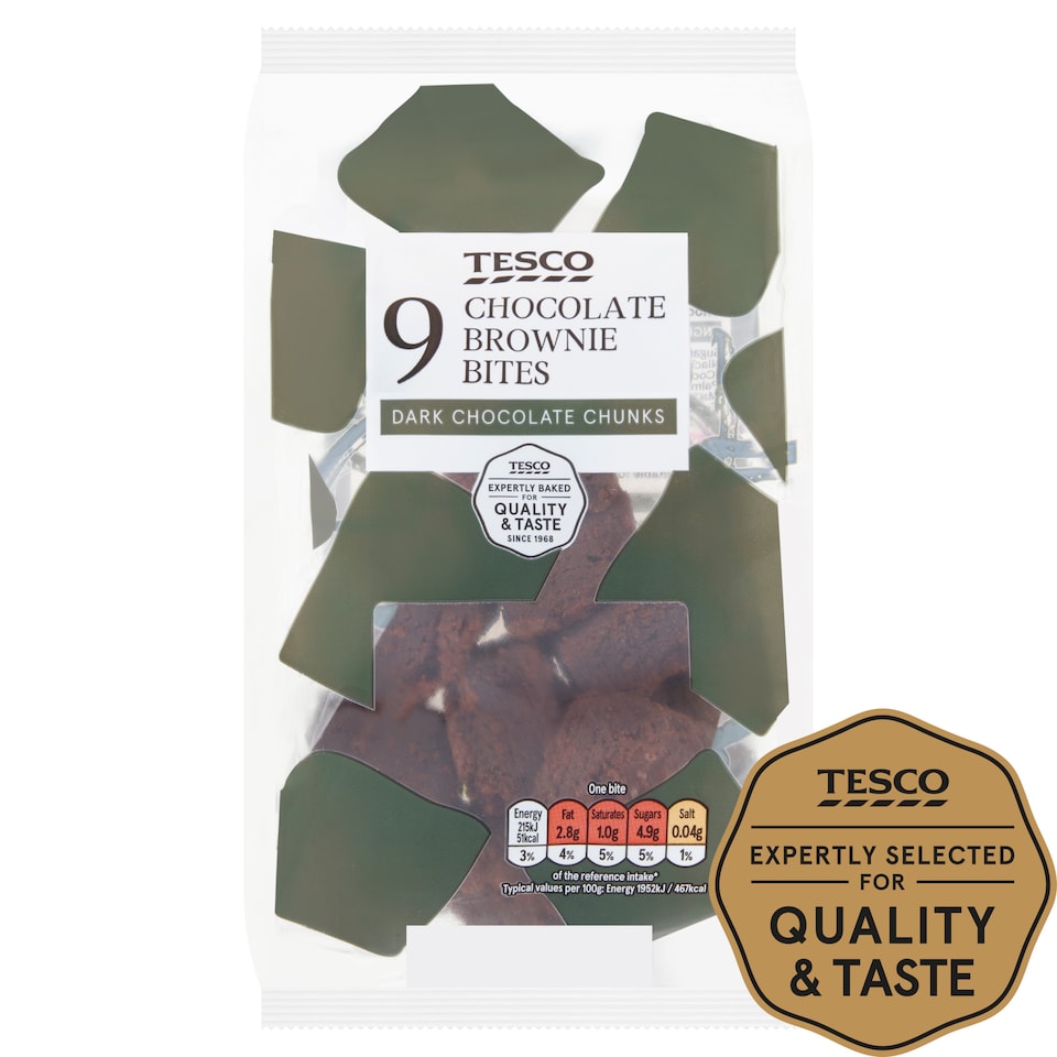 Tesco 9 Chocolate Brownie Bites