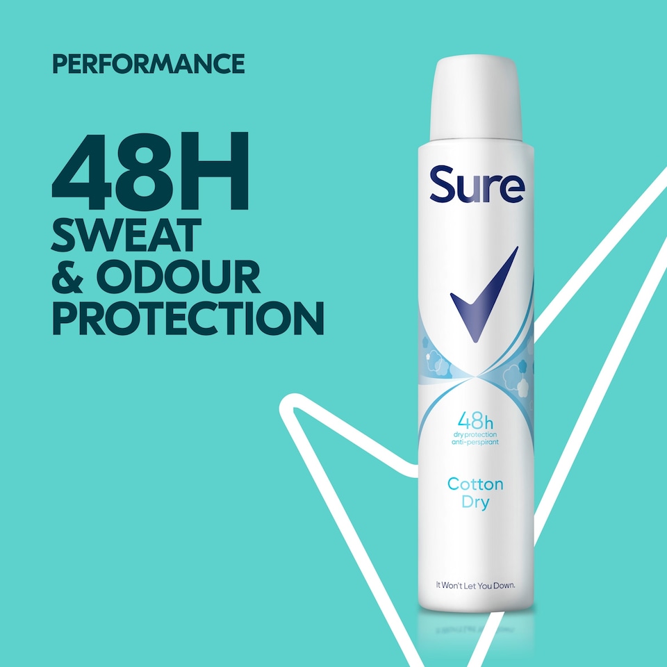 image 1 of Sure Women Cotton Dry 48h Antiperspirant Deodorant 200ml