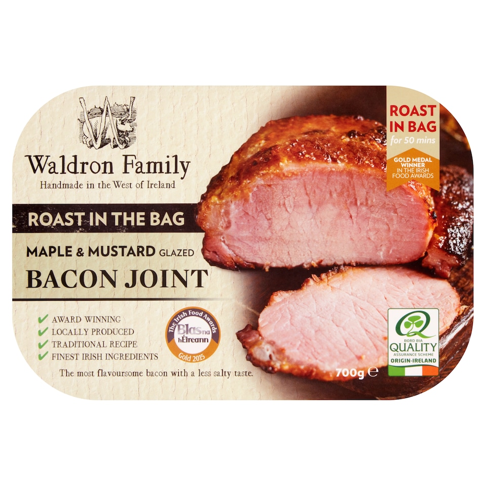Waldrons Maple &P Mustard Bacon Joint 700G