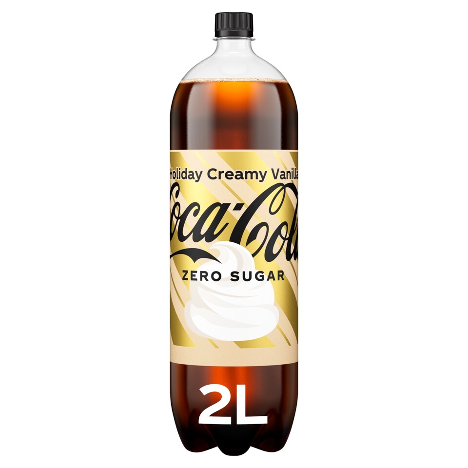 Coca Cola Zero Sugar Holiday Creamy Vanilla 2L