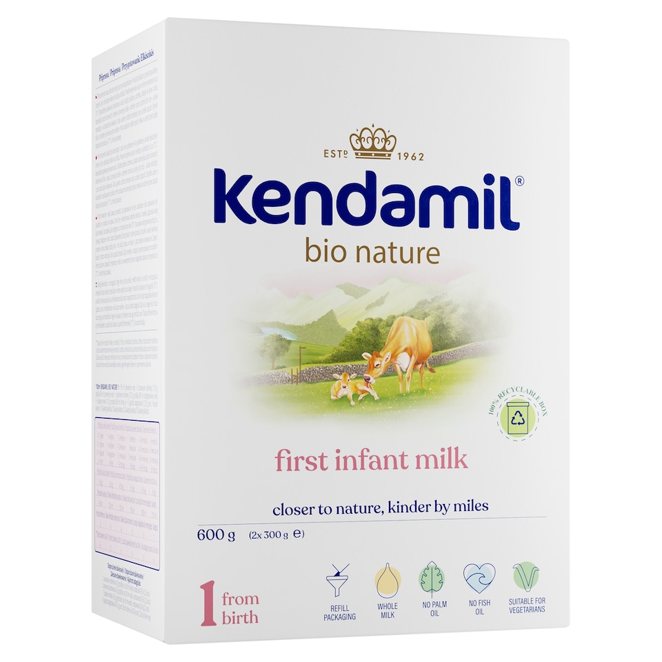Obrázek 1 pro produkt Kendamil Bio Nature 1 počáteční mléčná kojenecká výživa v prášku 2 x 300g (600g)