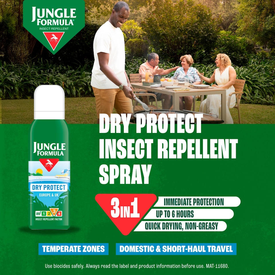 image 1 of Jungle Formula Dry Protect Insect Repellent 125ml