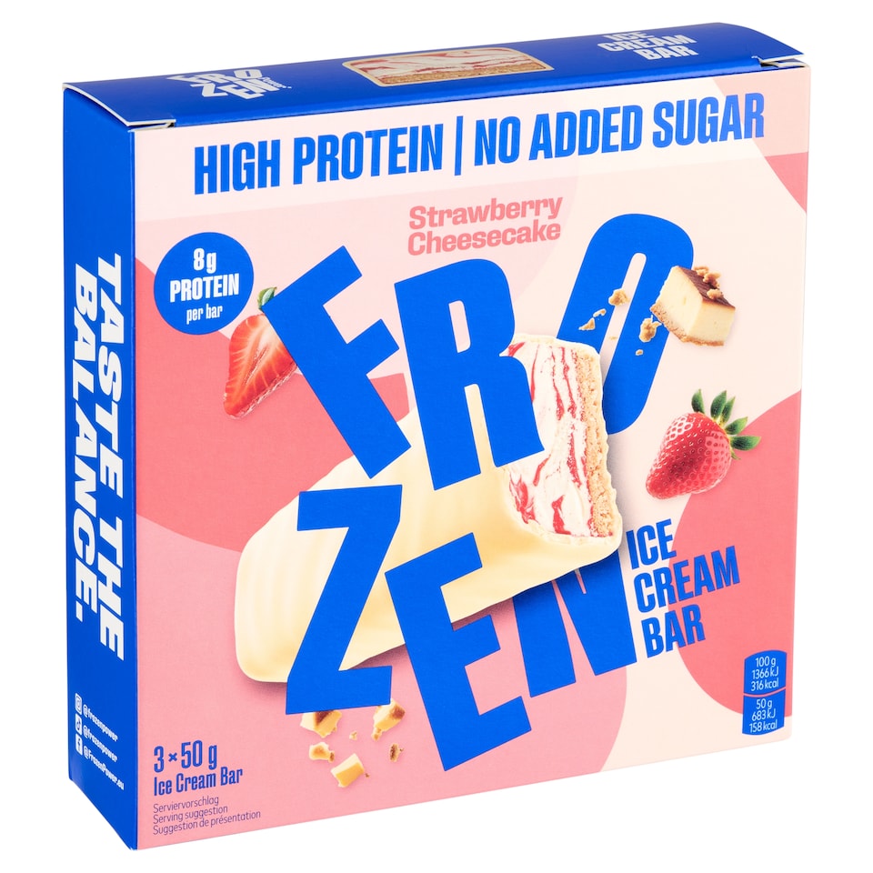 Frozen epres sajttorta ízű jégkrém 3 x 50 g (150 g)  1. kép