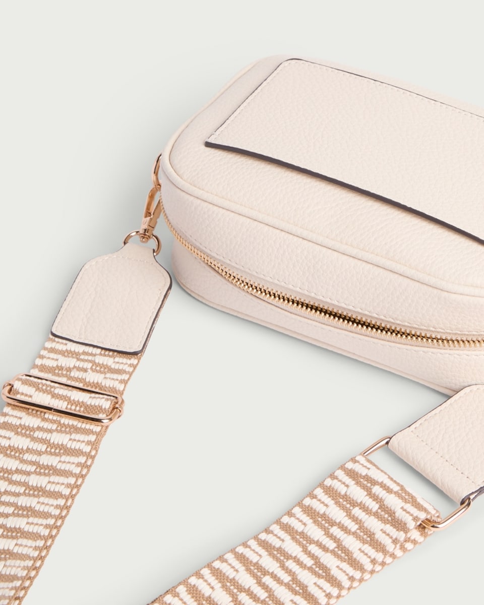 image 1 of SACHA Crossbody Camera Bag in Cream